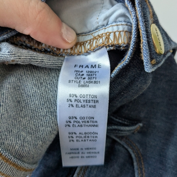 FRAME Le High Skinny Crop Jeans – Size 28 (Samira Wash) - Picture 6 of 7